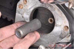 1. Remove the starter motor and small diameter  coupling from the primary case.