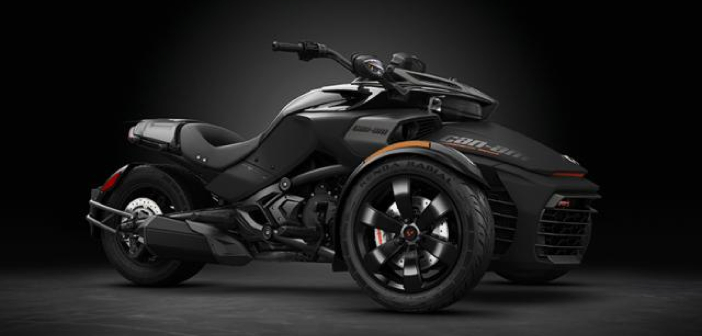 2016 Spyder F3-S Special Series Monolith Black Satin_3-4 front