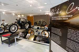 Some of the most celebrated motorcycles are on display at the AMA Hall of Fame Museum. 