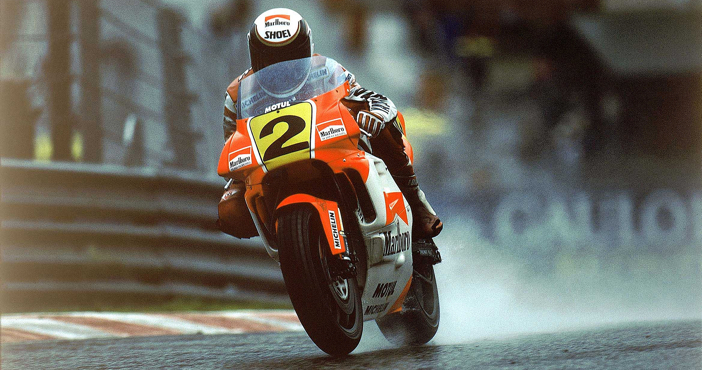 2015 AMA Motorcycle Hall of Fame Legend Wayne Rainey, racing for Yamaha in the 1990 road racing world championship competition.