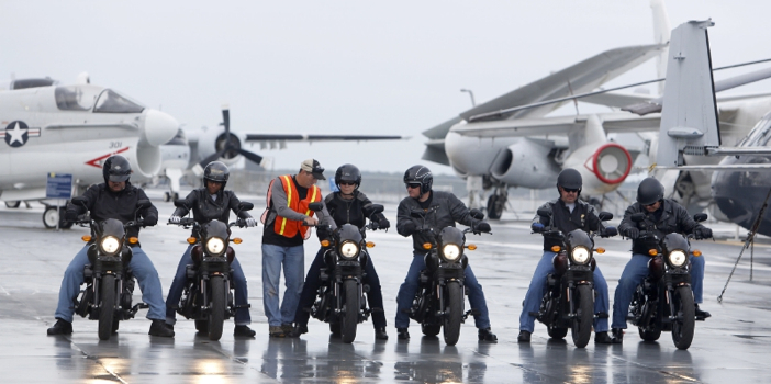 Harley-Davidson announced the extension of free Riding Academy motorcycle training to all current and former U.S. military. The program is now available to active-duty, retired, reservists and veterans Jan. 1-Dec. 31, 2016. (PRNewsFoto/Harley-Davidson Motor Company)