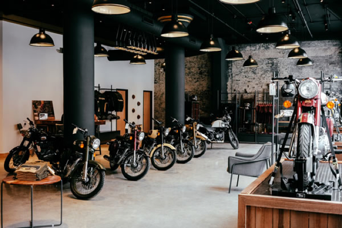 Royal Enfield of Milwaukee’s flagship showroom, now open in the heart of motorcycle country, Milwaukee, Wisconsin. Photo courtesy of Enrique Parrilla.