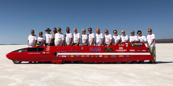 BUB 7 Team at Australia’s Lake Gairdner Salt Flats in 2018