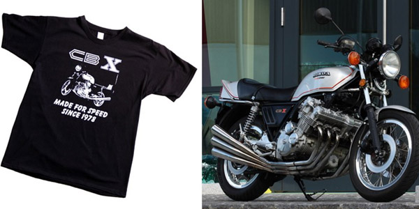 Honda CBX, t-shirt