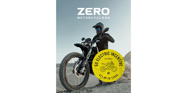 Zero Motorcycles incentive
