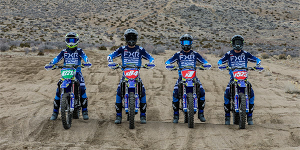 DC Racing Sherco Lineup (L to R: Cayden Chidester, Jack Anderson, Mason Ottersberg, Robby Schott)