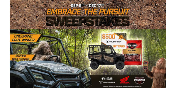 Embrace the Pursuit Sweepstakes