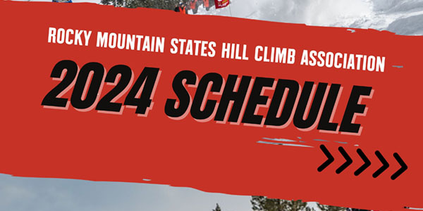 Rocky Mountain States Hillclimb Association, race, schedule