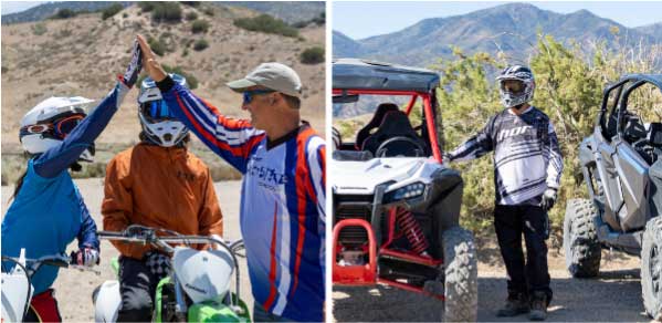 ATV, dirt bike, side-by-side training, off-road trails