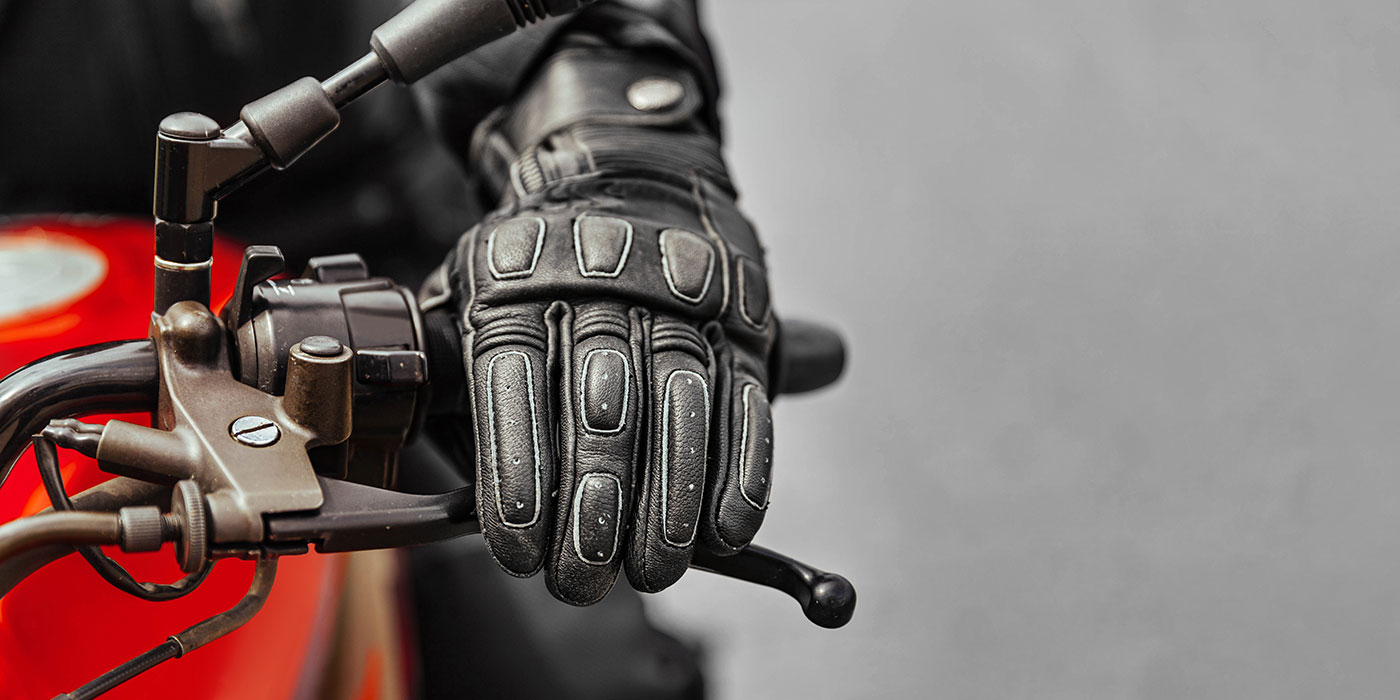 motorcycle gloves, grip, handlebars