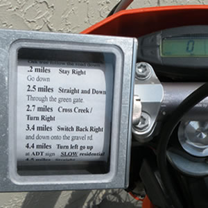 Motorcycle Roll Chart Holder